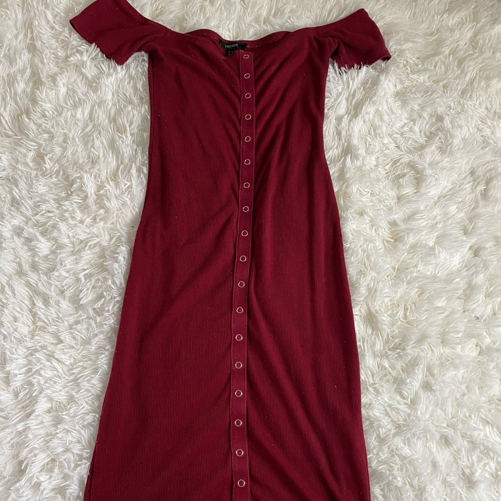 Dark purple dress